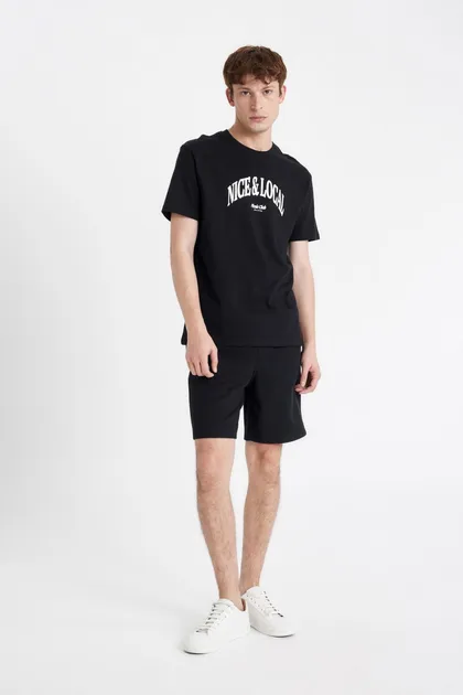 شورت پارچه ای سلانیک با تناسب معمولی D4546AX24SM