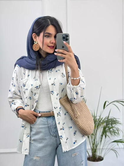 مانتو لینن شکوفه