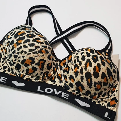 سوتین اسفنجی بدون فنر پلنگی کد 105051