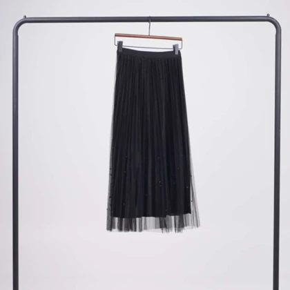 دامن توری مروارید