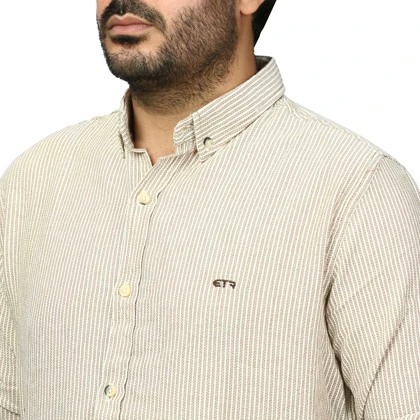 پیراهن آستین بلند کنفی مردانه مدل 61011043