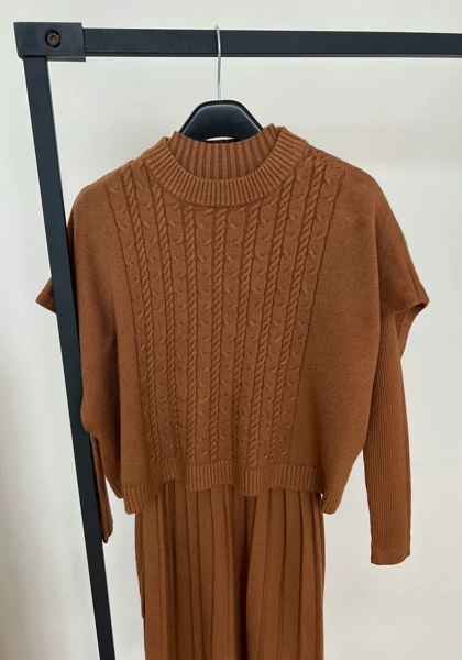 ست دو تیکه بافت کد 3095