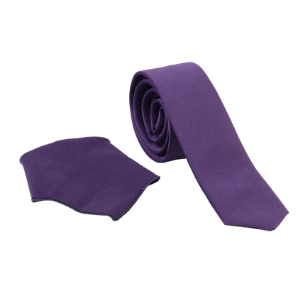 کراوات و پوشت بنفش تیره مردانه 1827