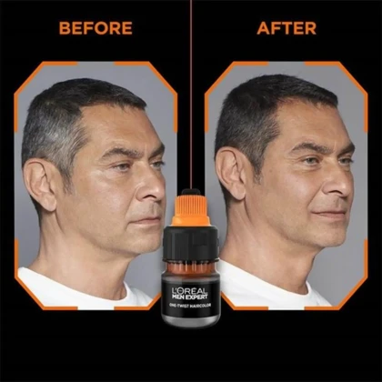 رنگ مو مردانه لورآل, مدل One-Twist شماره 04 رنگ قهوه ای طبیعی حجم 50ml