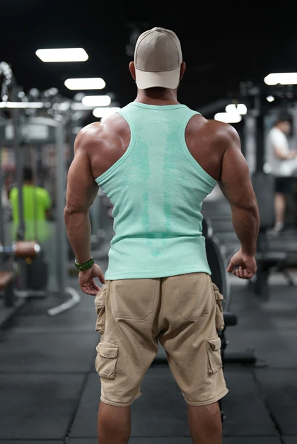 رکابی تنک تاپ قهرمانی آیسان اسلامی فیروزه ای