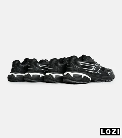 کفش کتانی مردانه مشکی سفید DIESEL S-SERENDIPITY SPORT مدل 6730