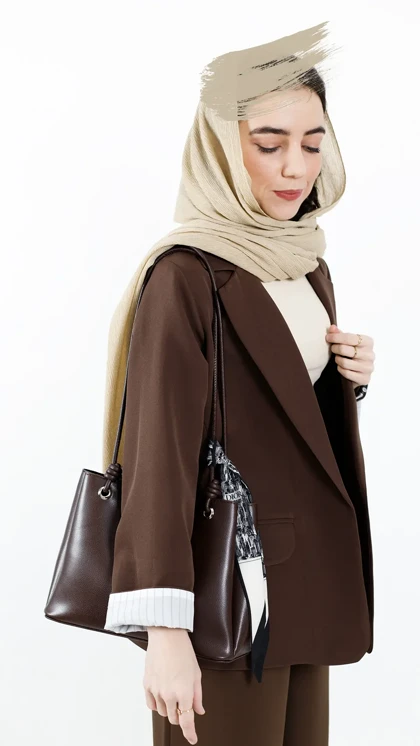 کت بلوئه آستین راه راه