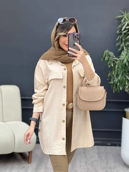 مانتو بغل سه دکمه آیلار
