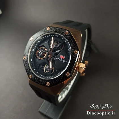 ساعت مچی مردانه اورجینال موتور ژاپنی برند مینی فوکوس سه موتور مدل Mf0422G.01 بند رابر