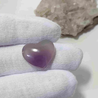 سنگ عقیق سوسنی قلبی کد 8