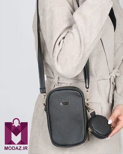 کیف زنانه چرمی کمری دو زیپ چارلی K167