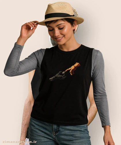 تاپ مردانه و زنانه طرح دست و آمپول بدنسازی کد 1060