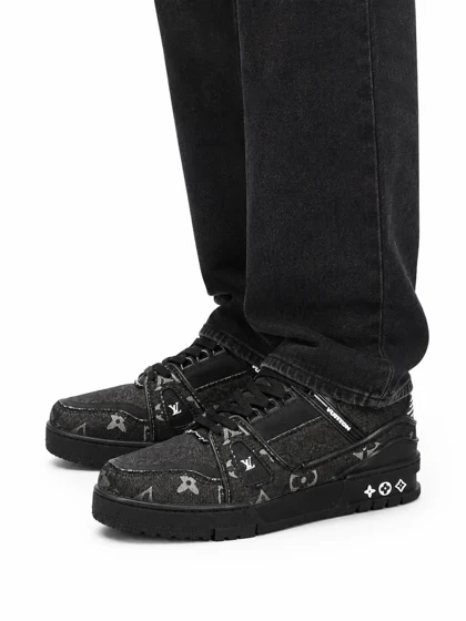 کفش کتانی مردانه مدل ونس لوی ویتون مشکی تمام Vans Louis Vuitton