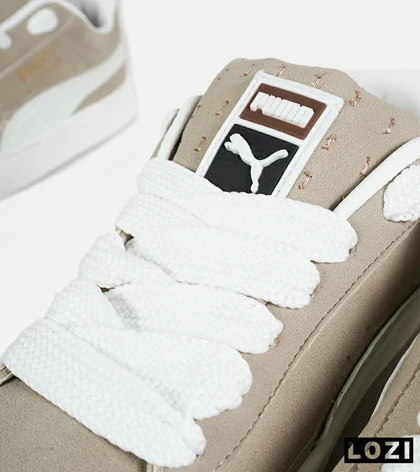 کفش کتانی ورزشی کرم مردانه و زنانه PUMA suede XL مدل 7477