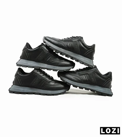 کفش مردانه مشکی طوسی BIKKEMBERGS