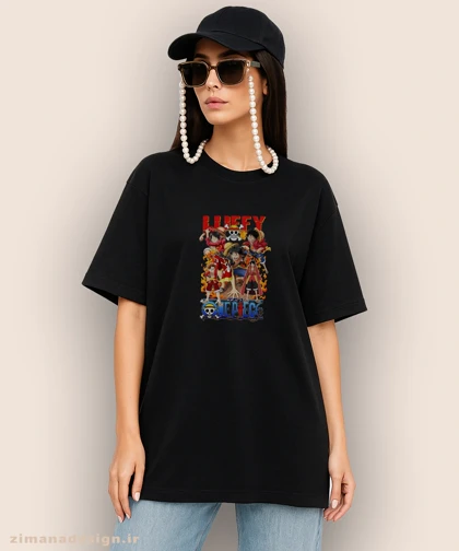 تیشرت لش مردانه و زنانه طرح وان پیس کد 911