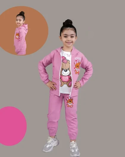 سه تیکه کتان مدل تدی