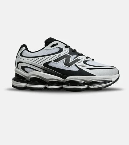 کفش کتانی مردانه و زنانه طوسی مشکی New Balance ABZORB 2000 مدل 8009