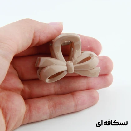 کلیپس دخترانه مدل پاپیون کوچک دو رنگ