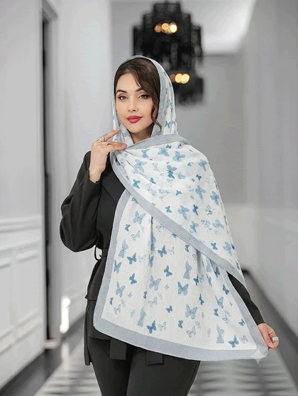 شال برشکا کالکشن پروانه