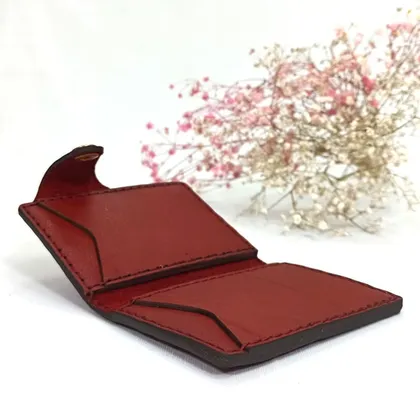 جاکارتی چرم طبیعی گاوی دکمه دار