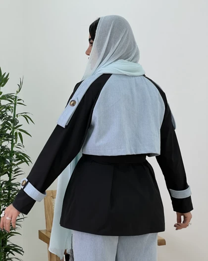 بارانی ترکیبی مهسان(3)کد:4363