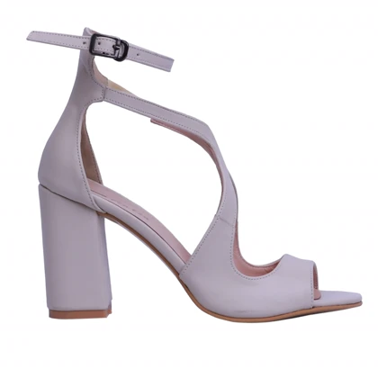 کفش پاشنه‌بلند زنانه مدل فرنیکا کرم کد 0483