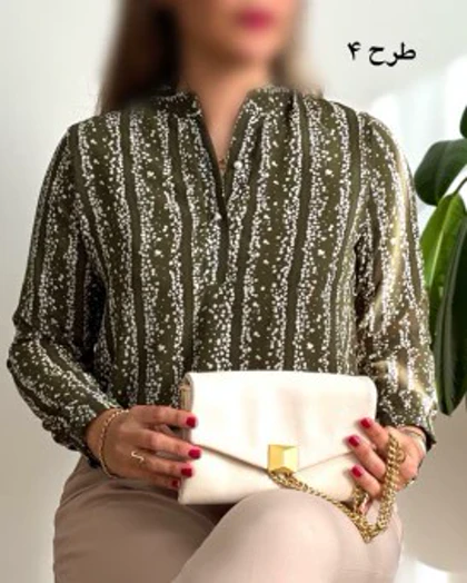 شومیز حریر دو دگمه6
