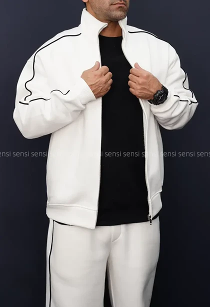 ست مردانه سویشرت شلوار گرم دارکد20000045