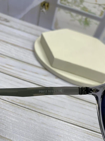 خرید عینک آفتابی پرسول P6812 فریم گرد کائوچو سبک و عدسی پلی‌کربنات UV400 پلاریزه