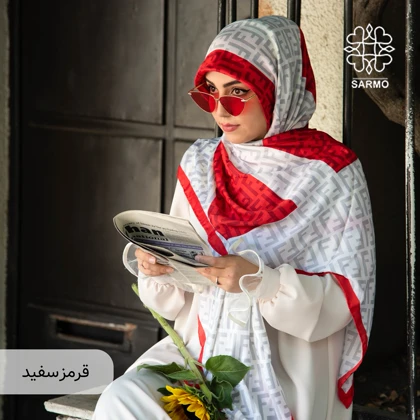 ابریشم مودال فندی دو رنگ