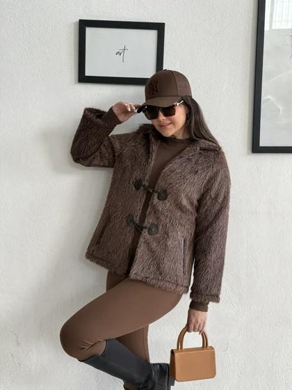 پالتو کتی " پرسا " رنگ موکا