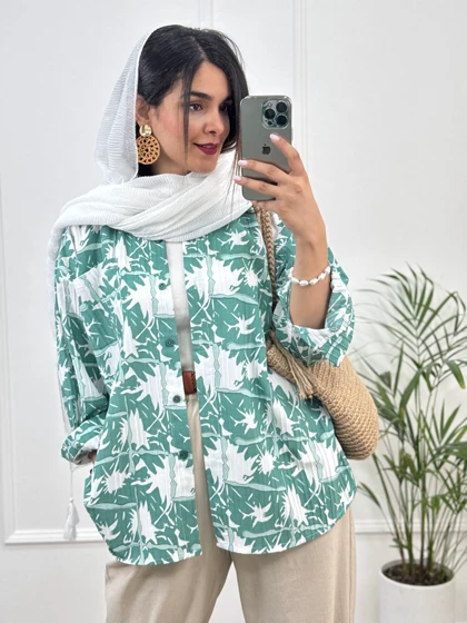 مانتو شومیزی آبرنگی