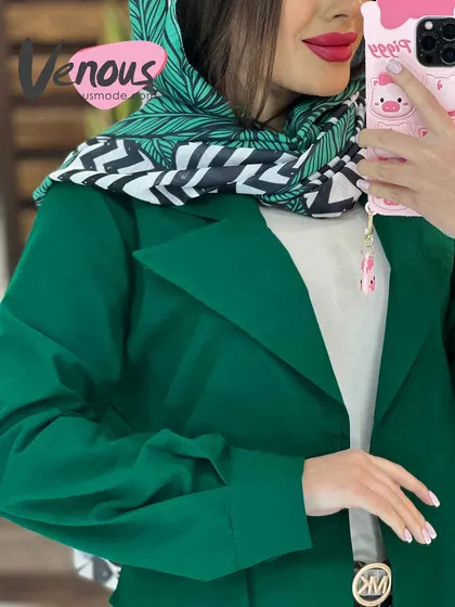 مانتو لینن آستین پیله