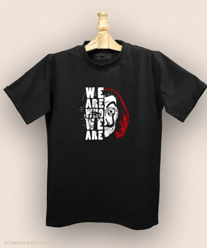 تیشرت مردانه و زنانه طرح خانه کاغذی کد 932