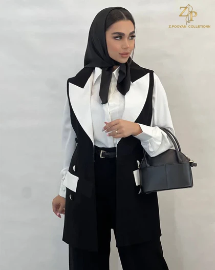 وست زنانه مجلسی کرپ رکسانا