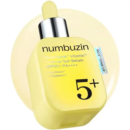 سرم ضد آفتاب نامبوزین Numbuzin مدل No.5+ تون آپ SPF50+