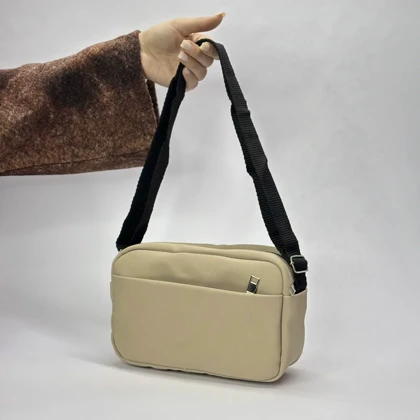 کیف زنانه دوشی مدل نوآ رنگ شتری