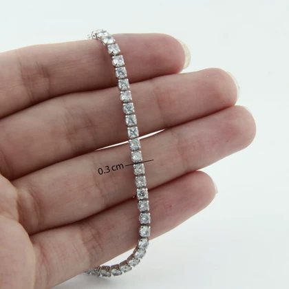 گردنبند زنانه مدل تنسی 3میل