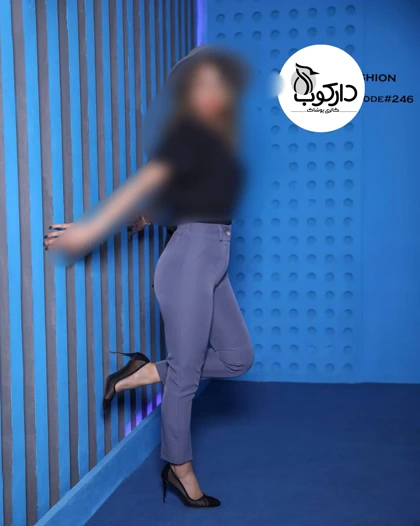 شلوار زنانه کرپ مازراتی قد نود بغل چاک‌دار