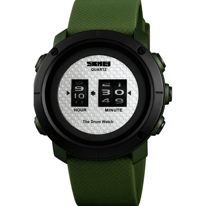 ساعت مچی اورجینال اسکمی skmei 1486 بند سبز مدل کنتوری با جعبه و گارانتی یکساله