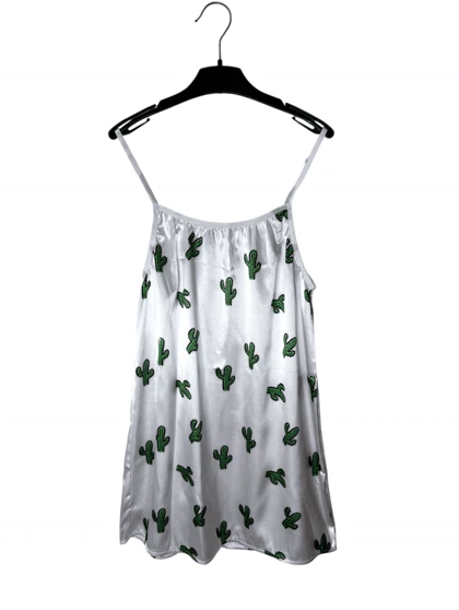 پیراهن ساتن طرح کاکتوس 262