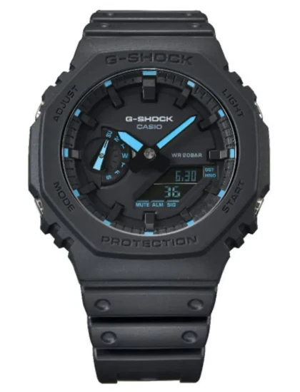 ساعت جی شاک 2100 مشکی عقربه آبی
