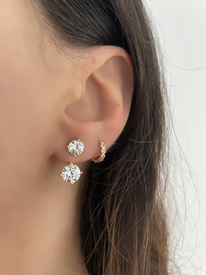 گوشواره بلوتوثی نگینی ژوپینگ