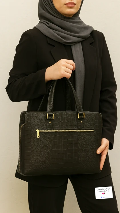 کیف اداری زنانه چرم طبیعی