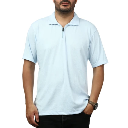 پولوشرت آستین کوتاه نیم زیپ مردانه کاکتوس مدل 251453