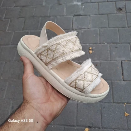صندل جدید مدل گلدوزی