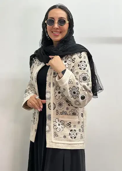 مانتو گلدوزی کد 5011