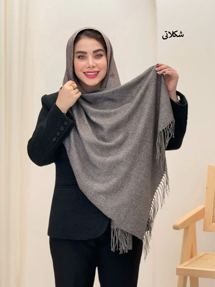 3668-شال موهر دونه برفی