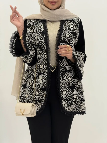 3940-کت سوزن دوزی لوکس